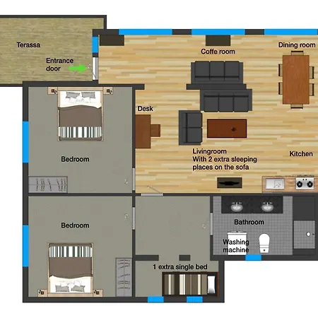 Apartment 7 Mountains Apt #1